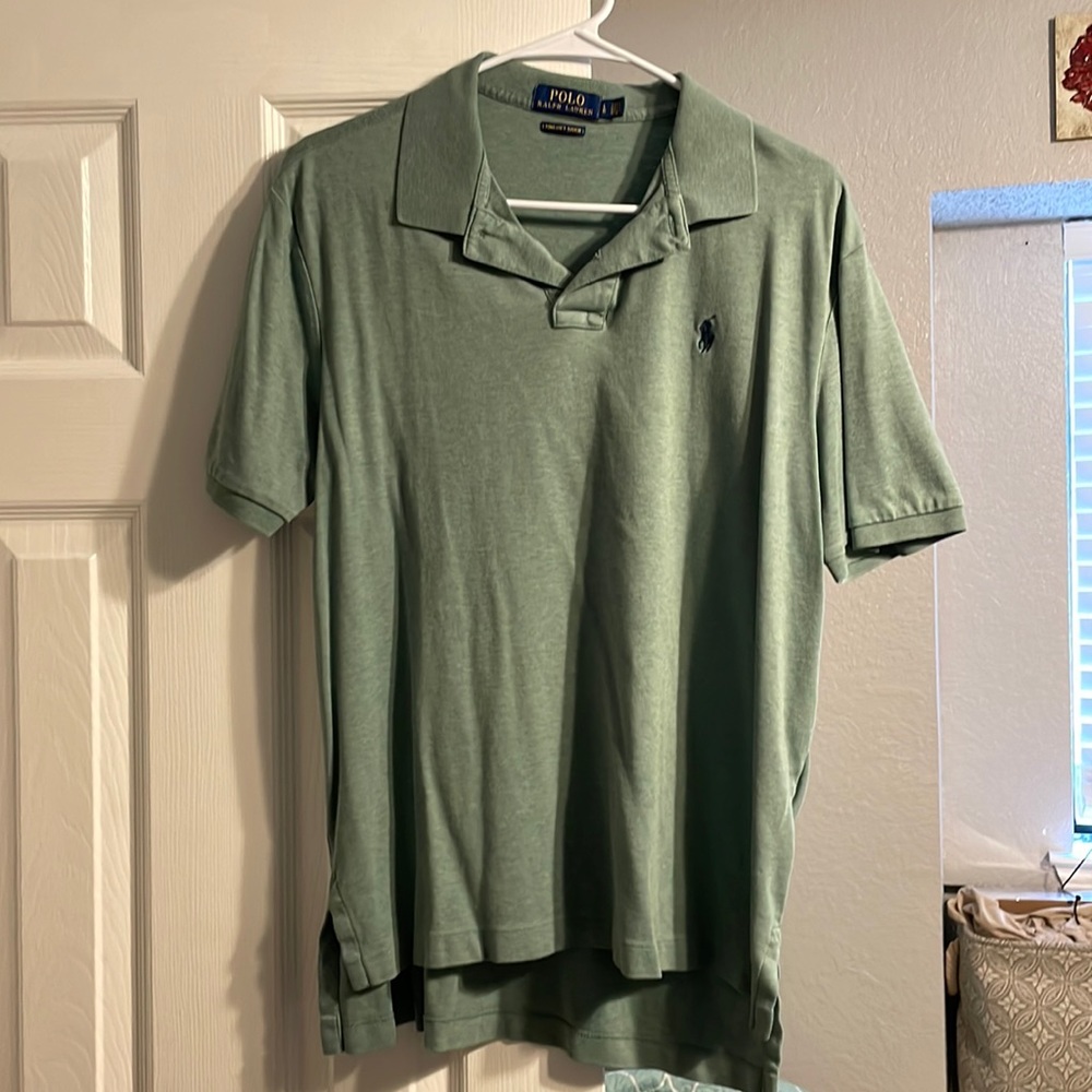 Light green polo